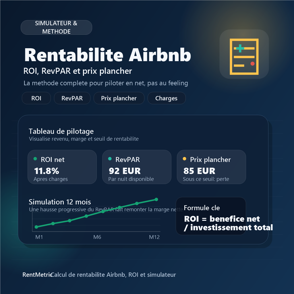 Calcul de rentabilité Airbnb – ROI, simulateur et méthode complète