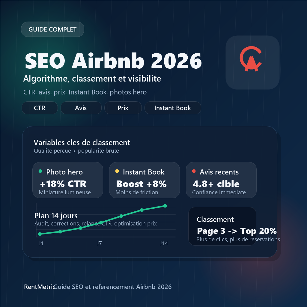 Guide référencement SEO Airbnb 2026 – algorithme, classement et visibilité